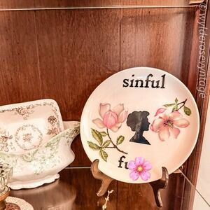 Floral Sinful Silly Plate